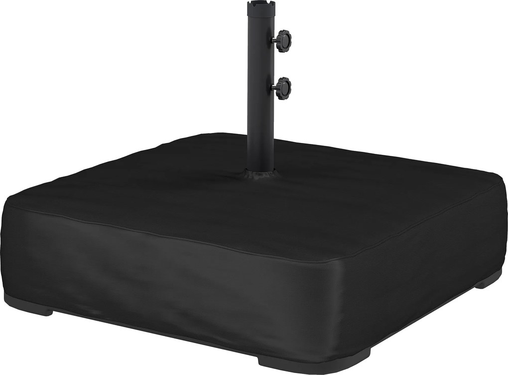 Outsunny Suport umbrelă 80 kg umplere cu nisip bază robustă pentru umbrele suspendate și tije de 48 mm Negru | Aosom Romania