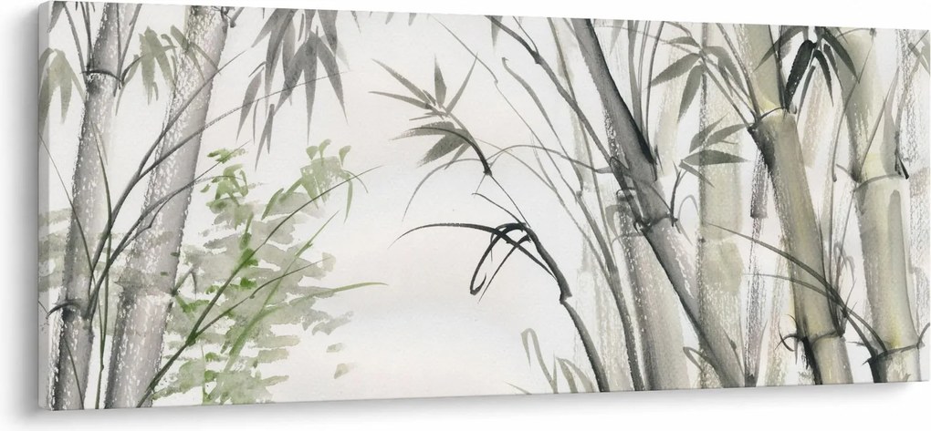 Tablou - Bambuși,desen (120x50 cm)