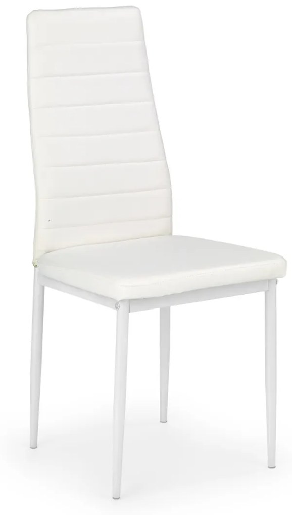 Scaun K70 piele ecologica alb