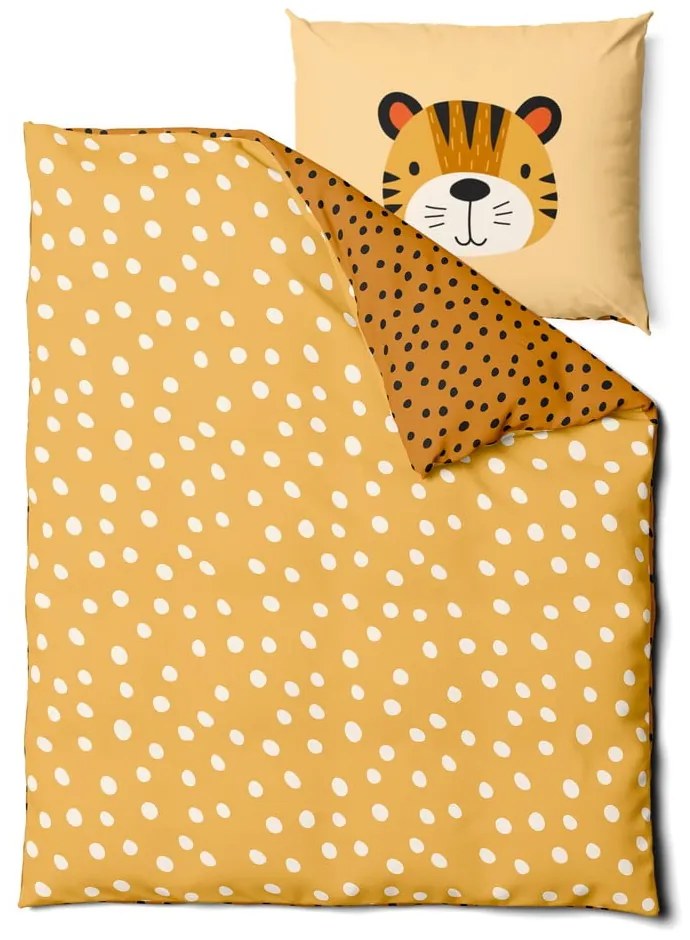 Lenjerie de pat pentru copii din bumbac 140x200 cm Tiger – Bonami Selection