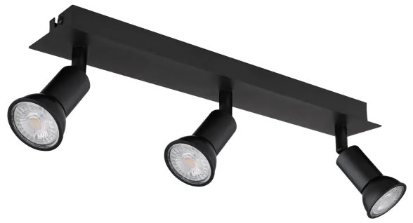 Spot DREW 3xGU10/35W/230V negru Globo 57998-3