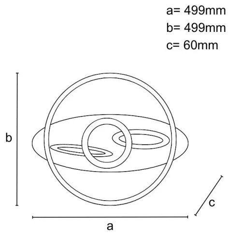 Plafonieră LED dimabilă, 105W, 230V, 3000-6500K, cu telecomandă