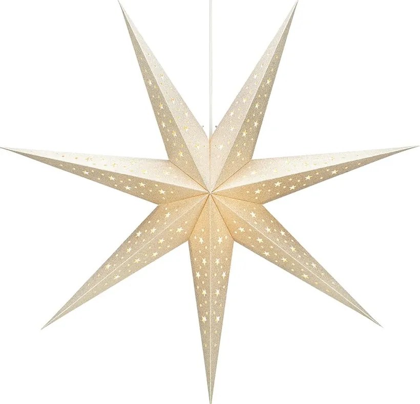 Decorațiune luminoasă de Crăciun crem suspendată Solvalla – Markslöjd