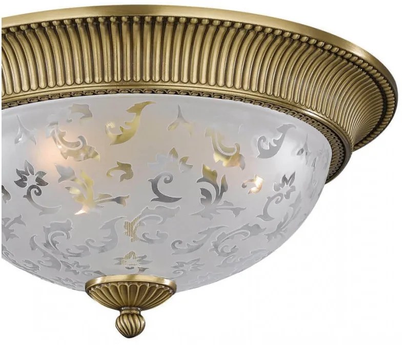 Plafoniera design clasic din alama si sticla diametru 50cm, 6202