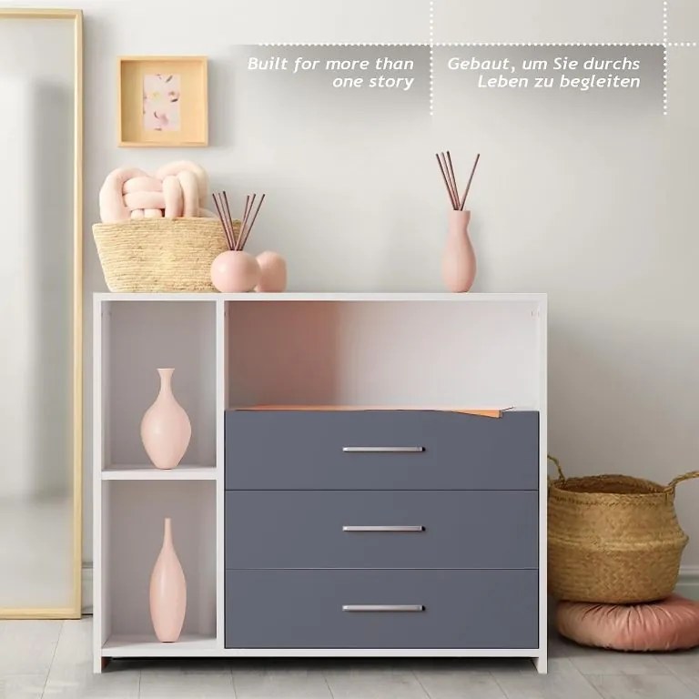 INFANTASTIC,masuta schimare scutece 113 x 53 x 101 cm, alb ș