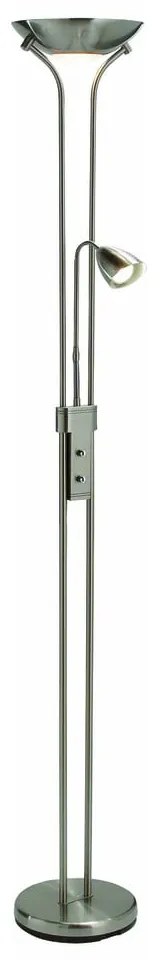 Lampadar argintiu cu abajur din metal (înălțime 180 cm) Detroit – Markslöjd