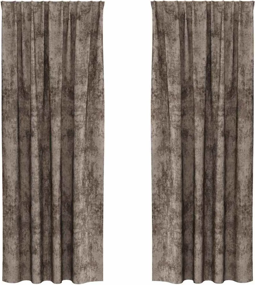 vidaXL Cortine din catifea 2 pcs Cappuccino 260 x 140 cm Catifea