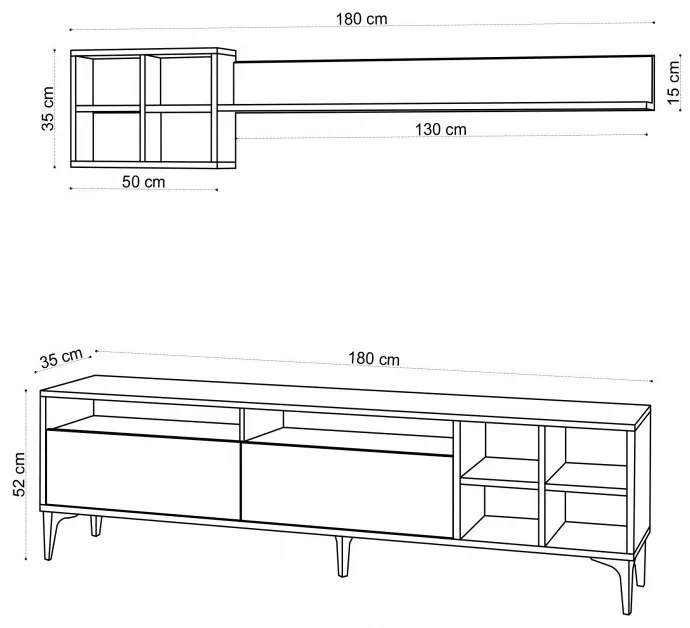 Ansamblu Comoda TV Debbie Oak