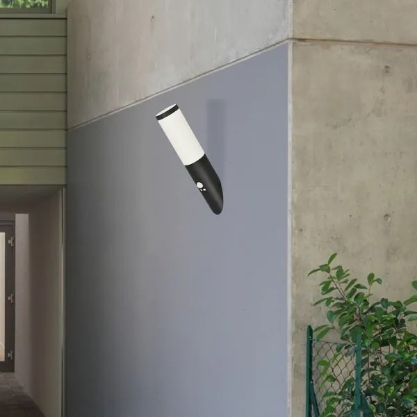 Rabalux 8146 - Aplica exterior cu senzor BLACK TORCH 1xE27/25W/230V