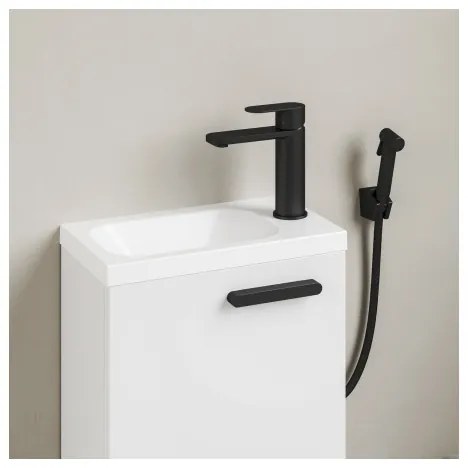 Ravak XJGP1100000 - Lavoar suspendat CHROME, 40x22 cm, marmură turnată, alb