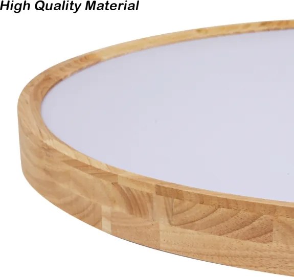 Brilagi - Corp de iluminat LED dimerizabil WOODROUND LED/70W/230V 3000-6000K Ø 80 cm + telecomandă