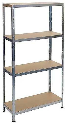 Raft depozitare, metalic, 4 polite, 175 kg, 90x40x180 cm