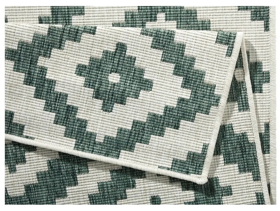 Covor adecvat pentru exterior NORTHRUGS Malta, 200 x 290 cm, verde - crem
