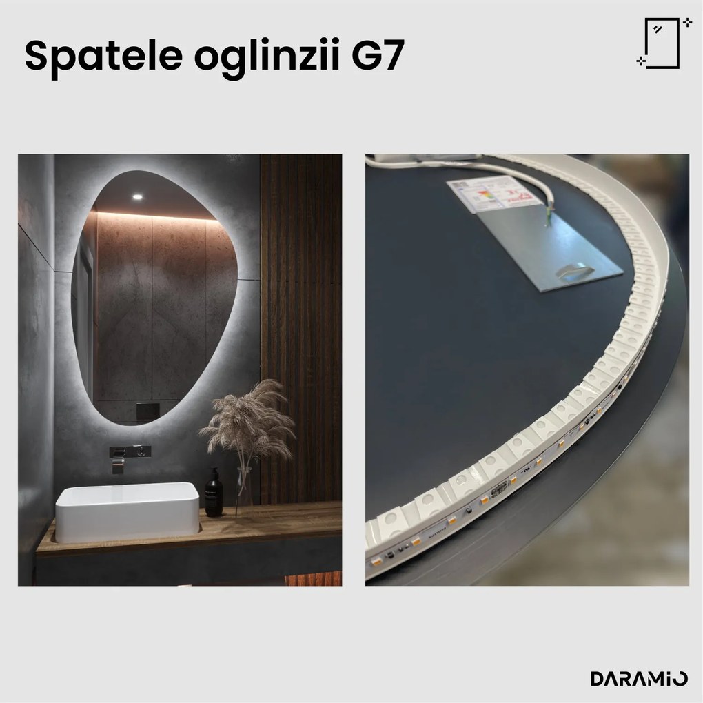 Oglindă atipică cu iluminare LED G7