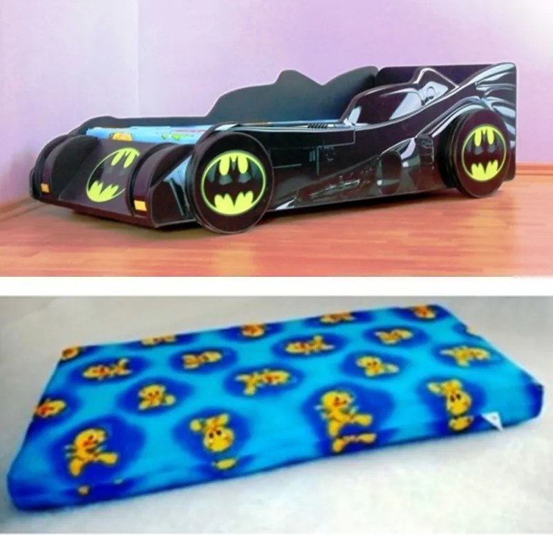 Pat masina Batman cu saltea