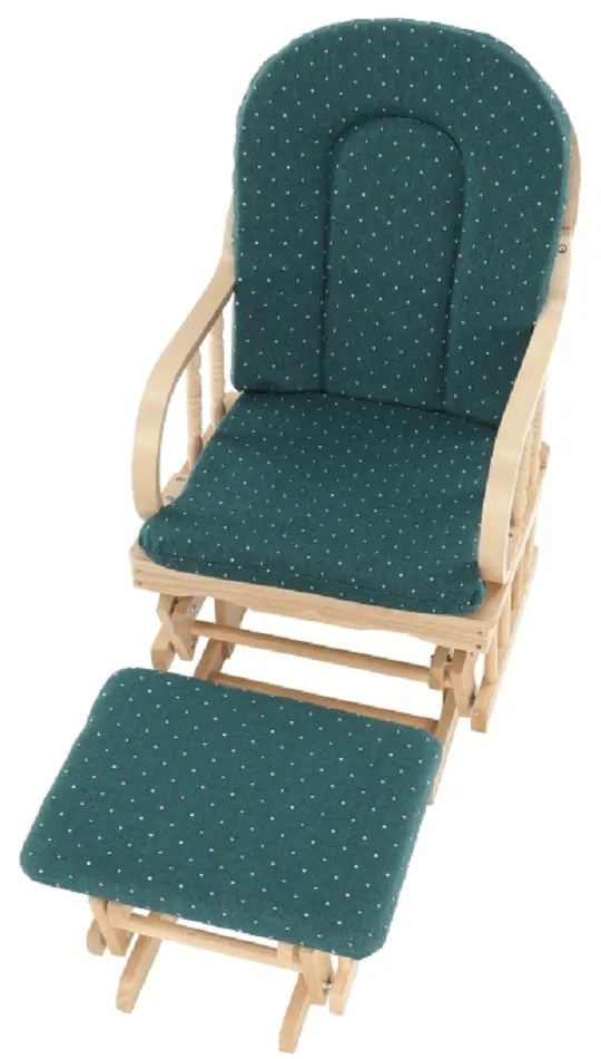 Fotoliu relaxant, material lemn de fag verde, RELAX GLIDER 87107