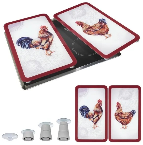 WENKO 2521471500 - Placă de acoperire ABDECKPLATTE - GRAFIK, 30 x 52 cm, multicolor