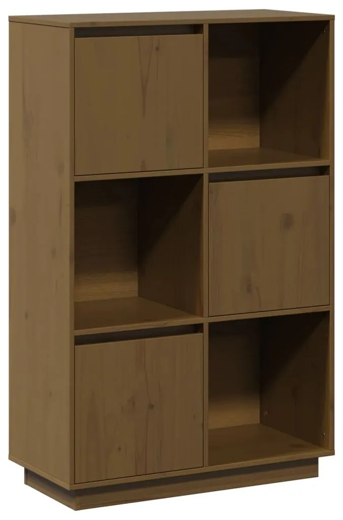 814367 vidaXL Dulap înalt, maro miere, 74x35x117 cm, lemn masiv de pin