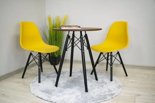 Masă rotundă ANELLO Dark Ash 60cm