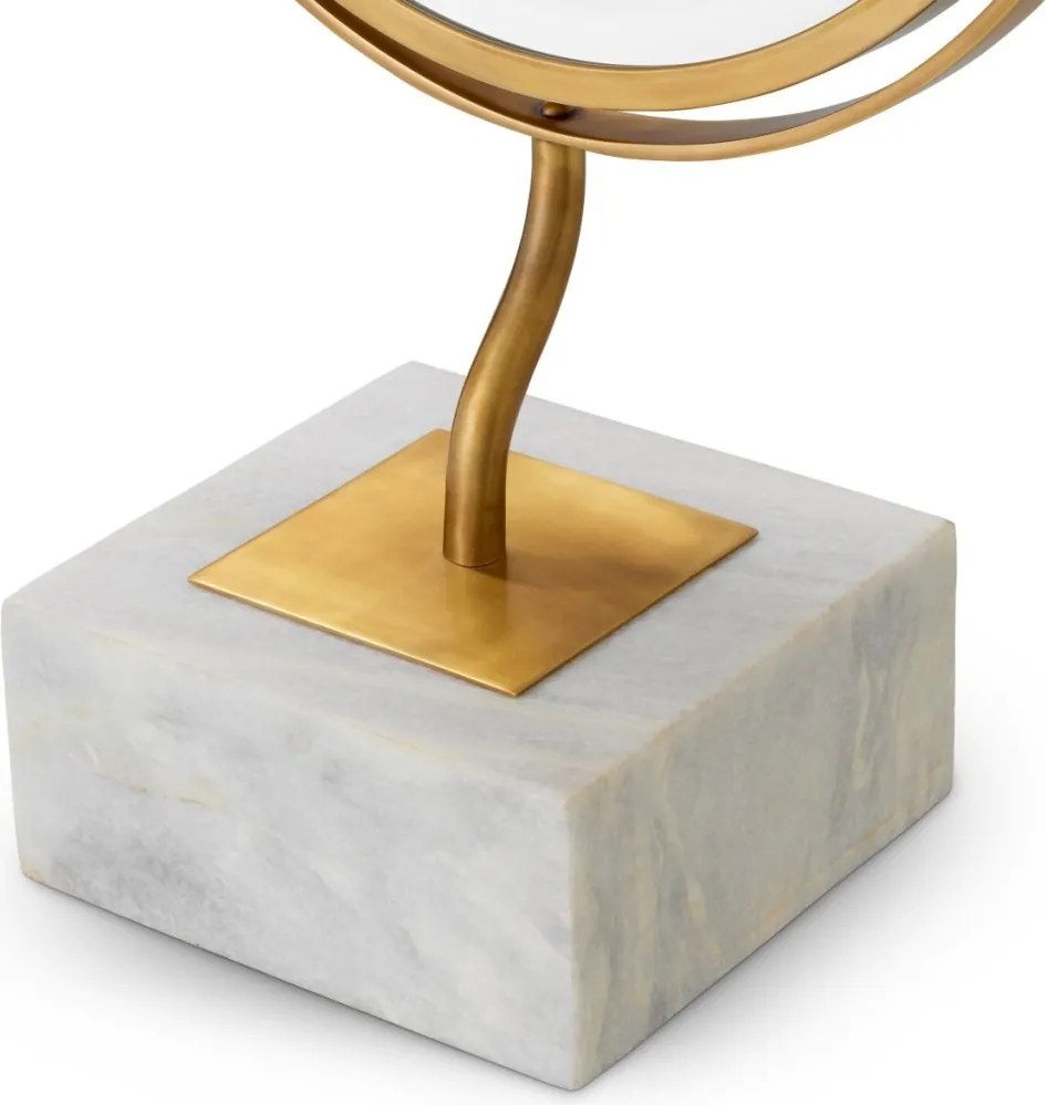 Oglinda de masa LUX marmura alba Jovanni