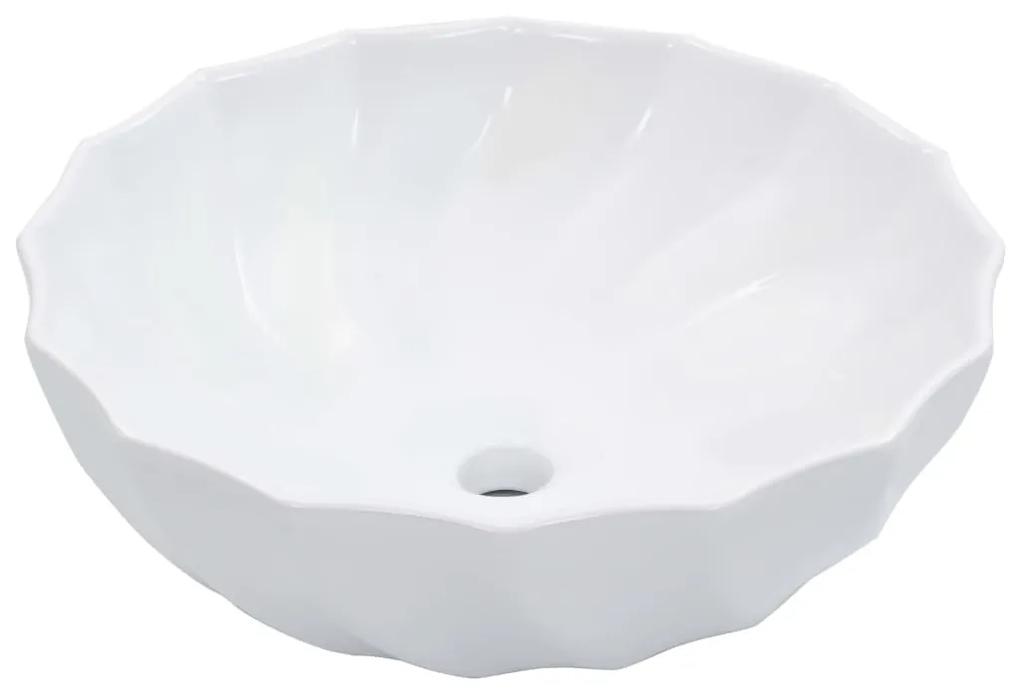 Chiuveta de baie, alb, 46 x 17 cm, ceramica Alb