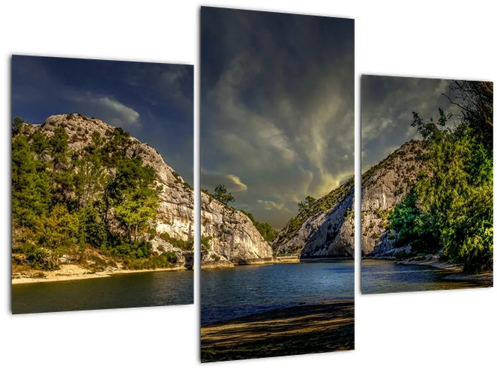 Tablou peisajului cu lac (90x60 cm)