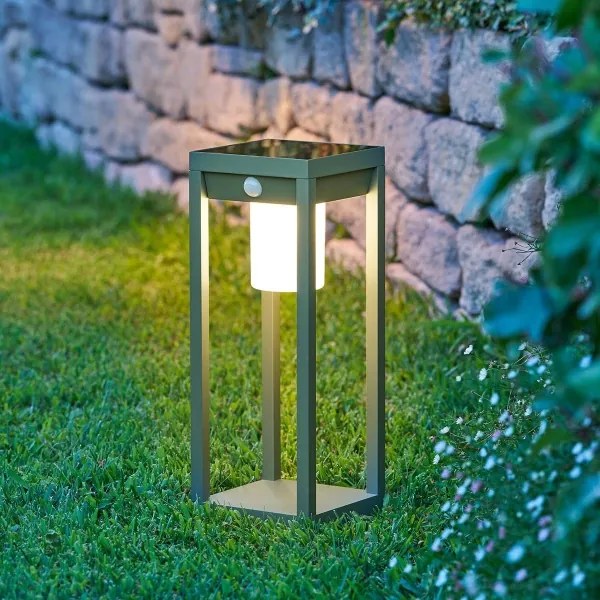 Hesperide - Lanternă solară cu LED PIKY LED/3,7V 2600 mAh 40 cm IP65 verde