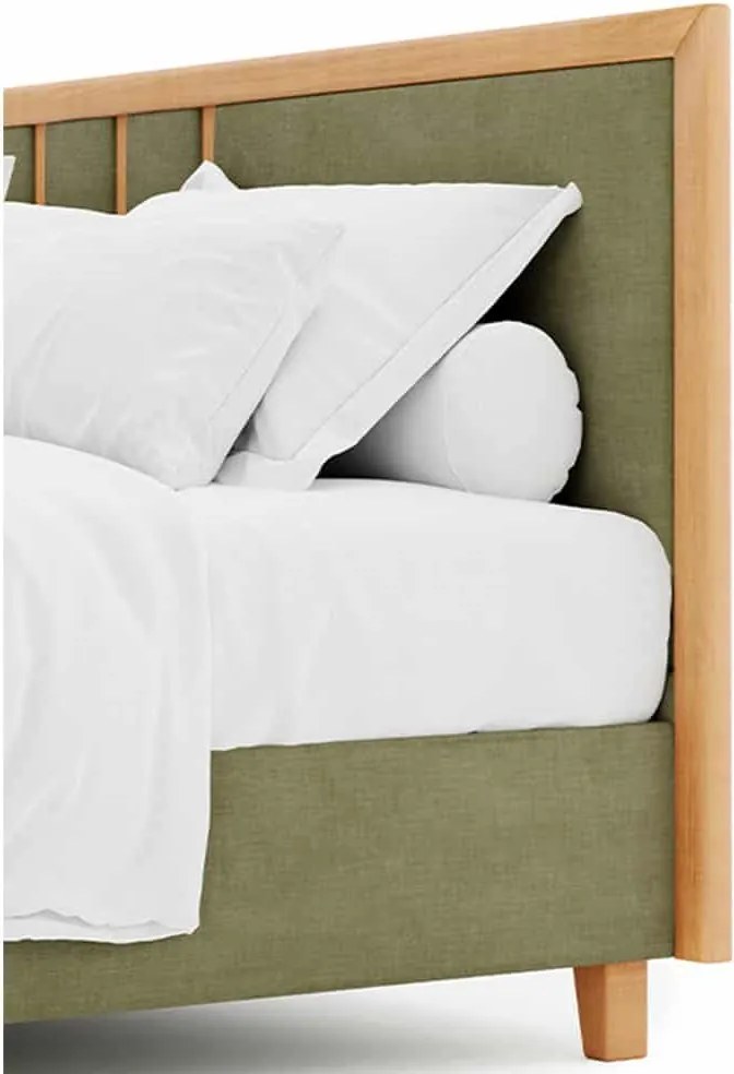 Pat Infinity Tapitat cu Saltea  120/140/160/180x200cm - 120x200