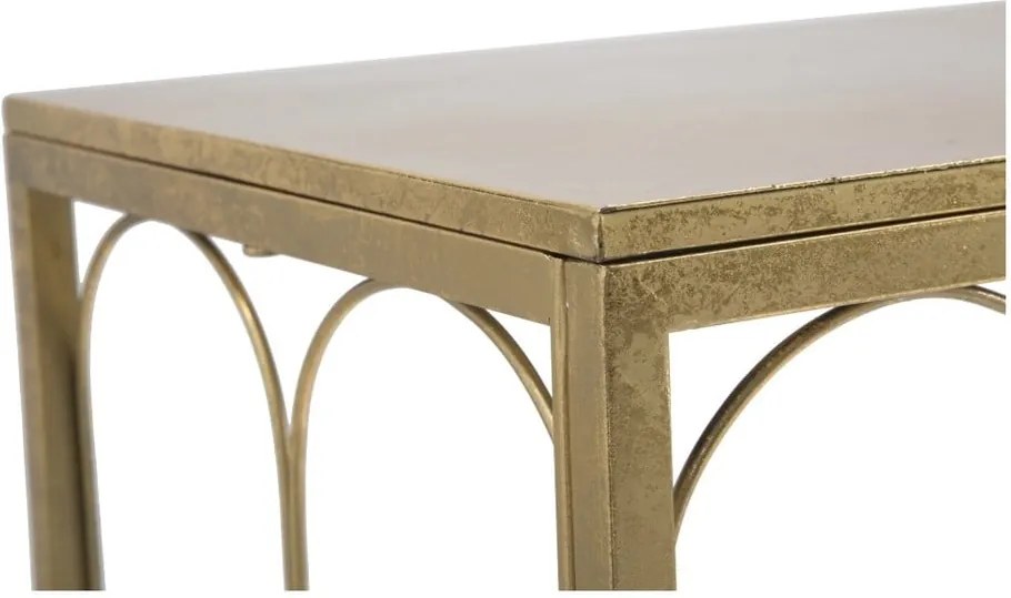 Masă consolă Mauro Ferretti Balcony, 112 x 31 cm, auriu