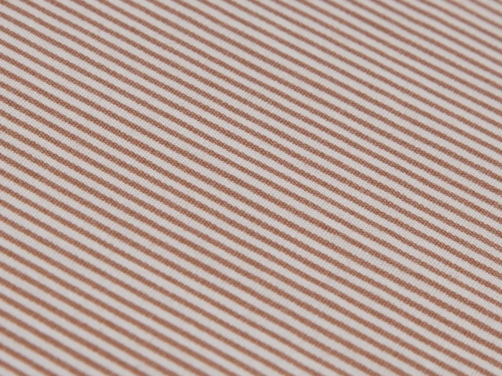 Cearsaf de pat din bumbac cu elastic Culoare maro, LINE 90 x 200 cm