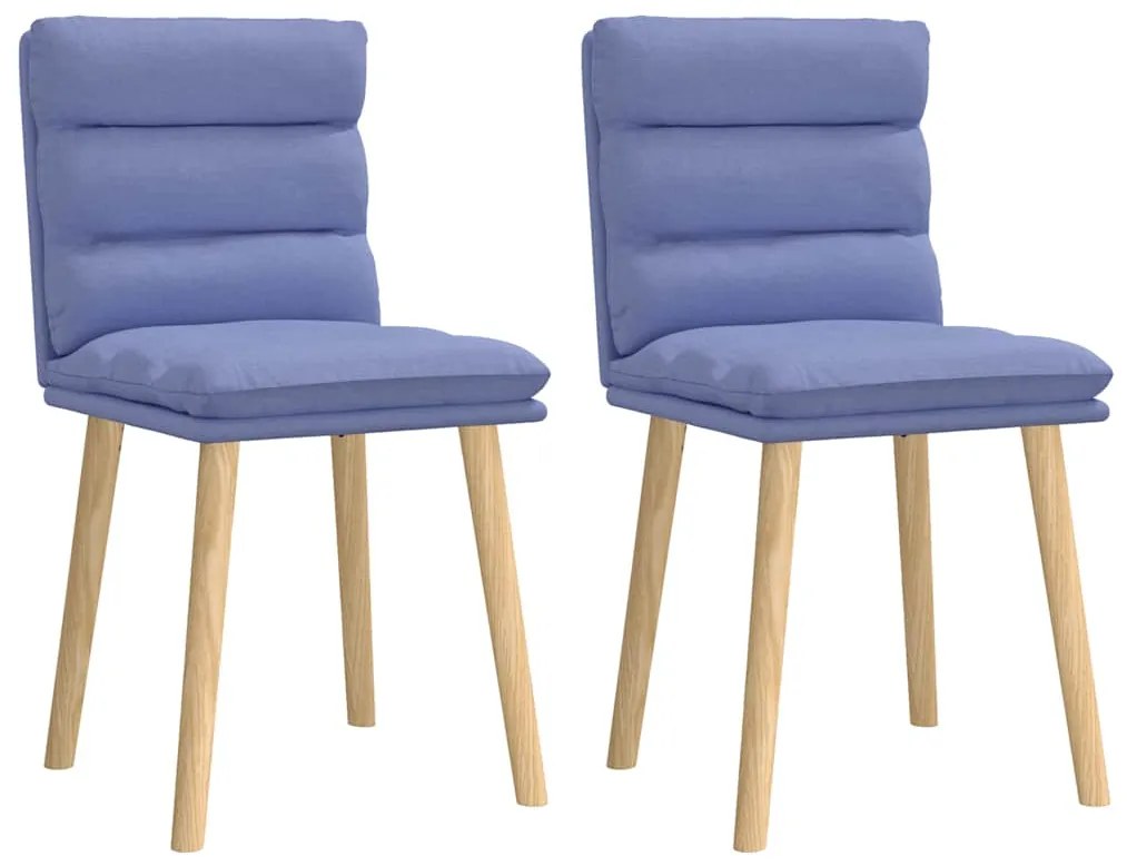vidaXL Scaune de sufragerie 2 buc țesătură Jeans Blue