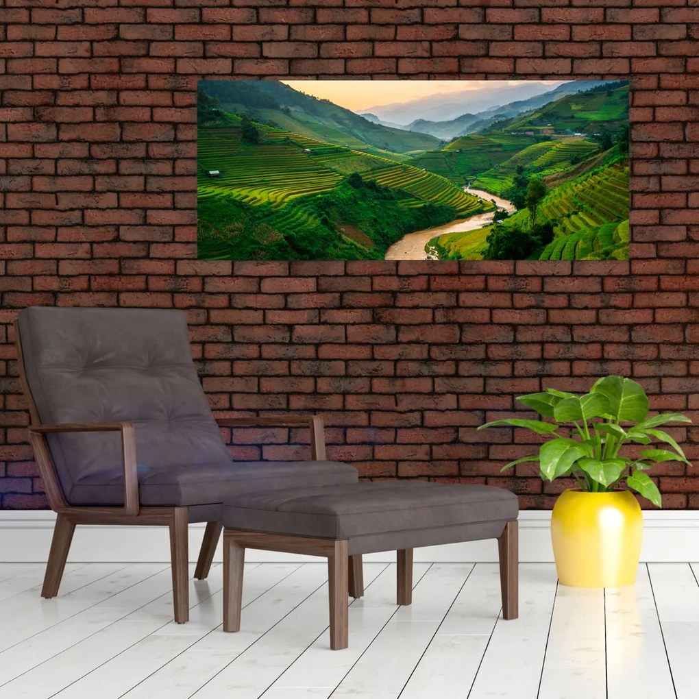 Tablou - Terase de orez II. (120x50 cm)