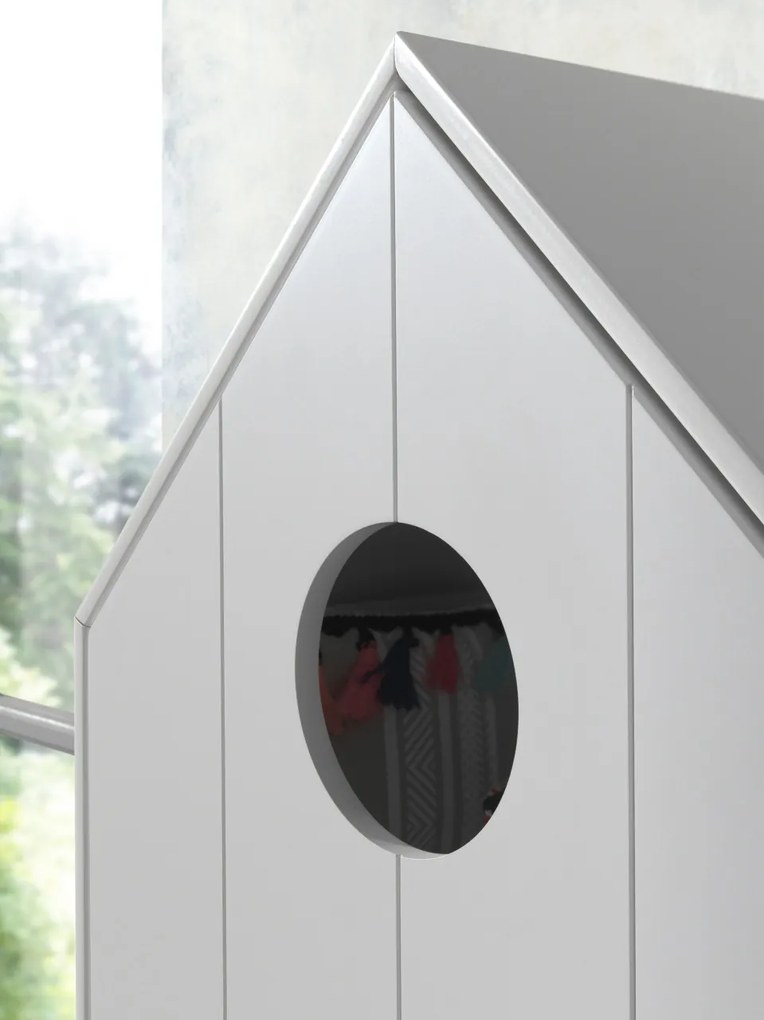 Set 2 Dulapuri pentru Copii Căsuță, Verde Mentă și Alb, (MDF) – CASAMI – Vipack