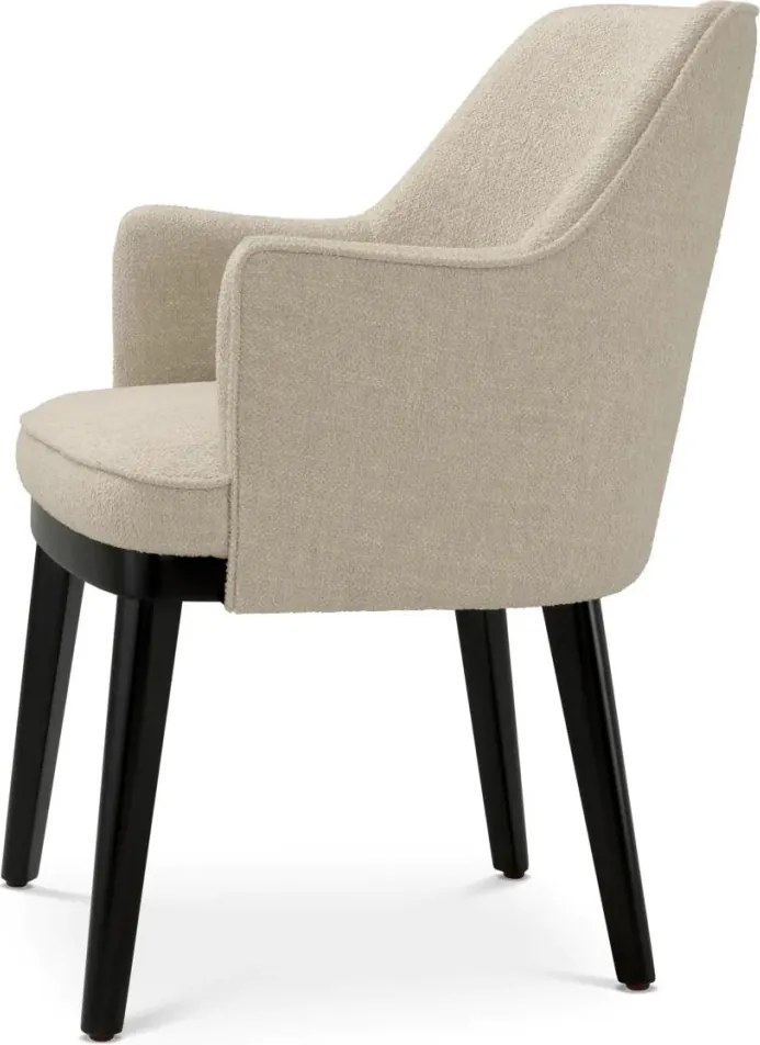 Scaun design elegant LUX Lavinia, Renato ecru/ negru