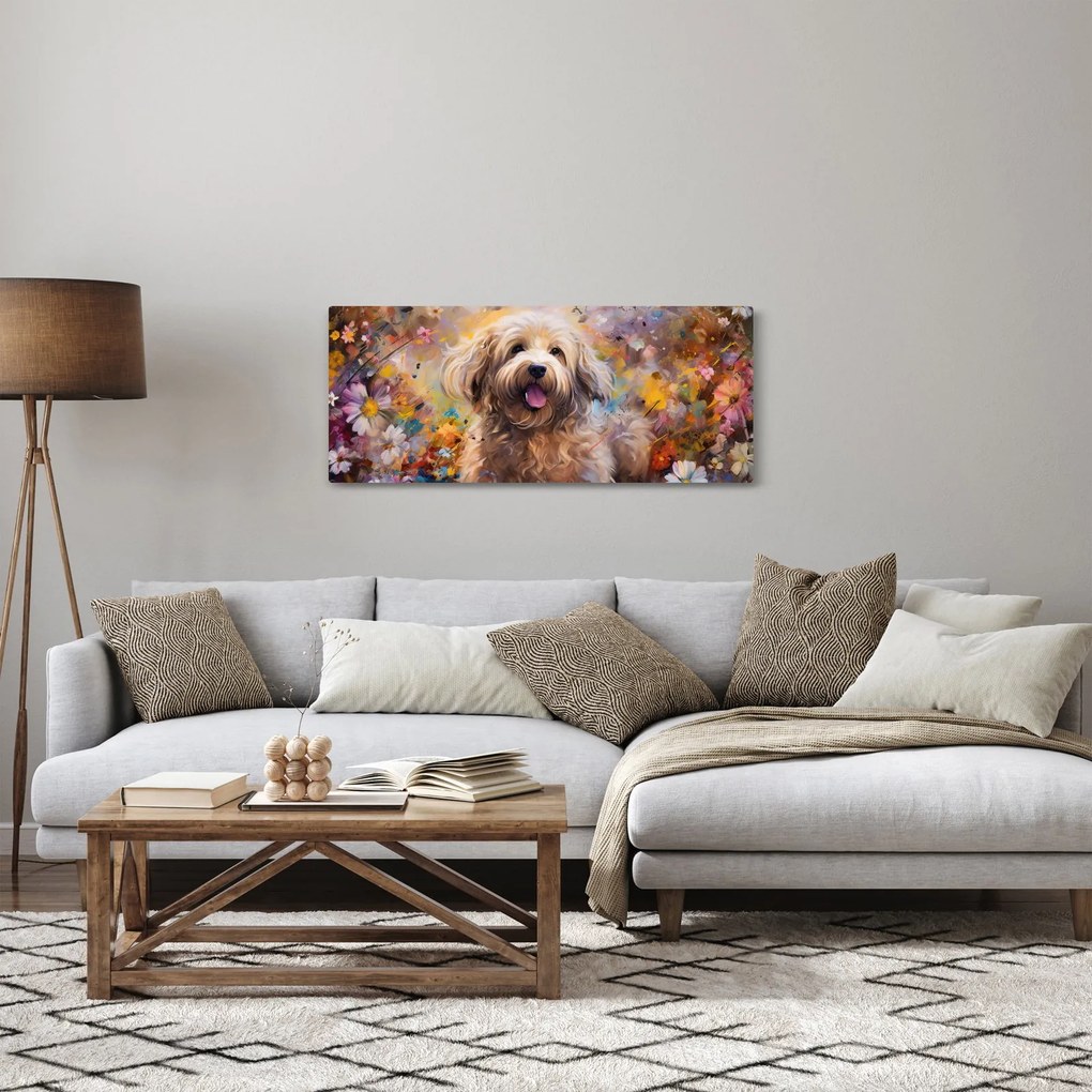 Tablou - Happy Dog II. (120x50 cm)