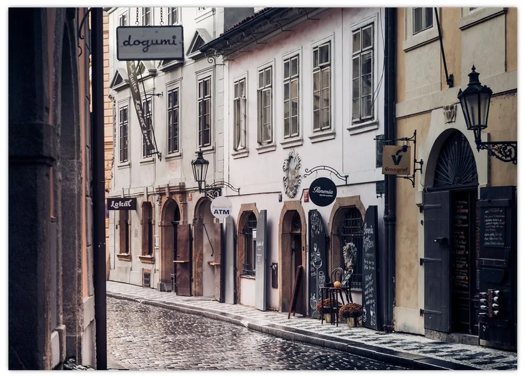 Tablou - Strada din Praga (70x50 cm)