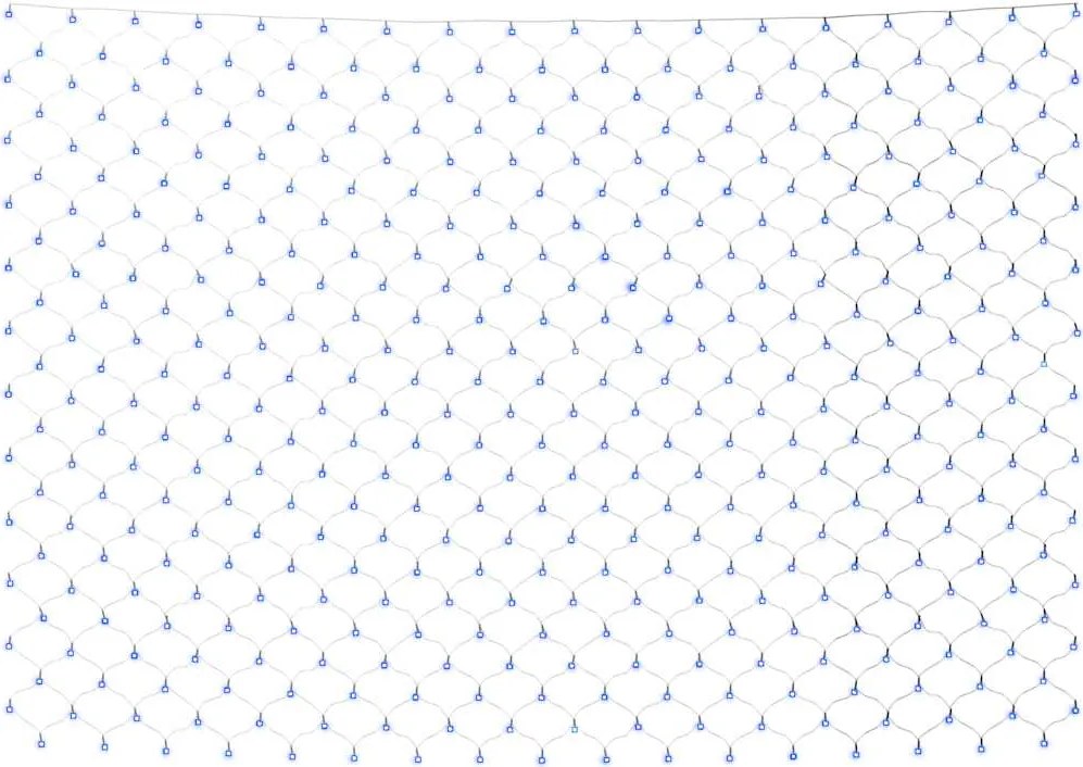 vidaXL Plasă lumini Crăciun, albastru, 4x4 m 544 LED interior/exterior