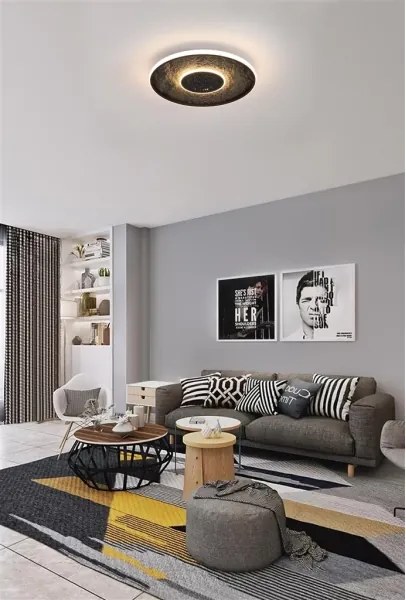 Searchlight LUMADISC 80880-46BK - Plafonieră LED dimabilă, 20W, 230V, Ø 41 cm