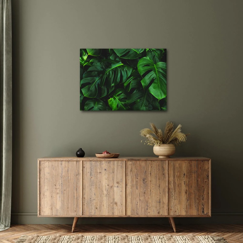 Tablou cu frunze Monstery (70x50 cm)