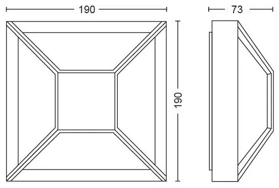 Aplică LED de exterior DROSERA LED/12W IP44 Philips 17393/30/P0