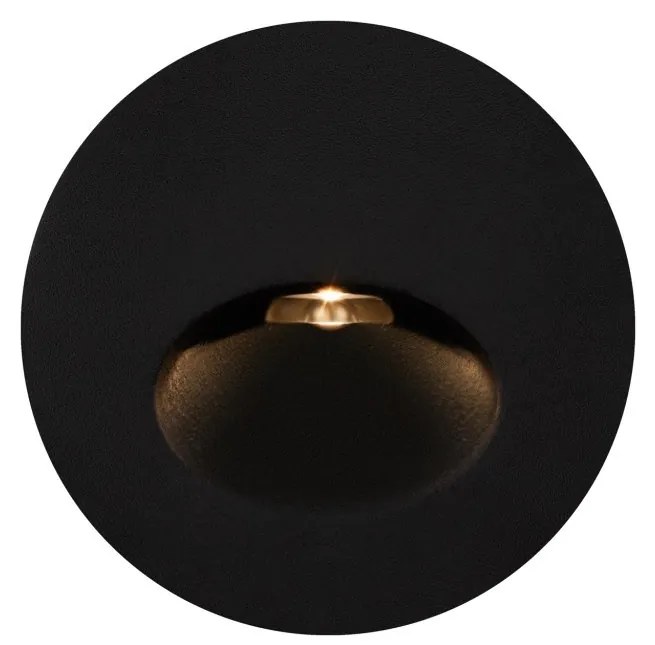 Spot LED incastrabil scari / perete exterior IP65 Bil negru