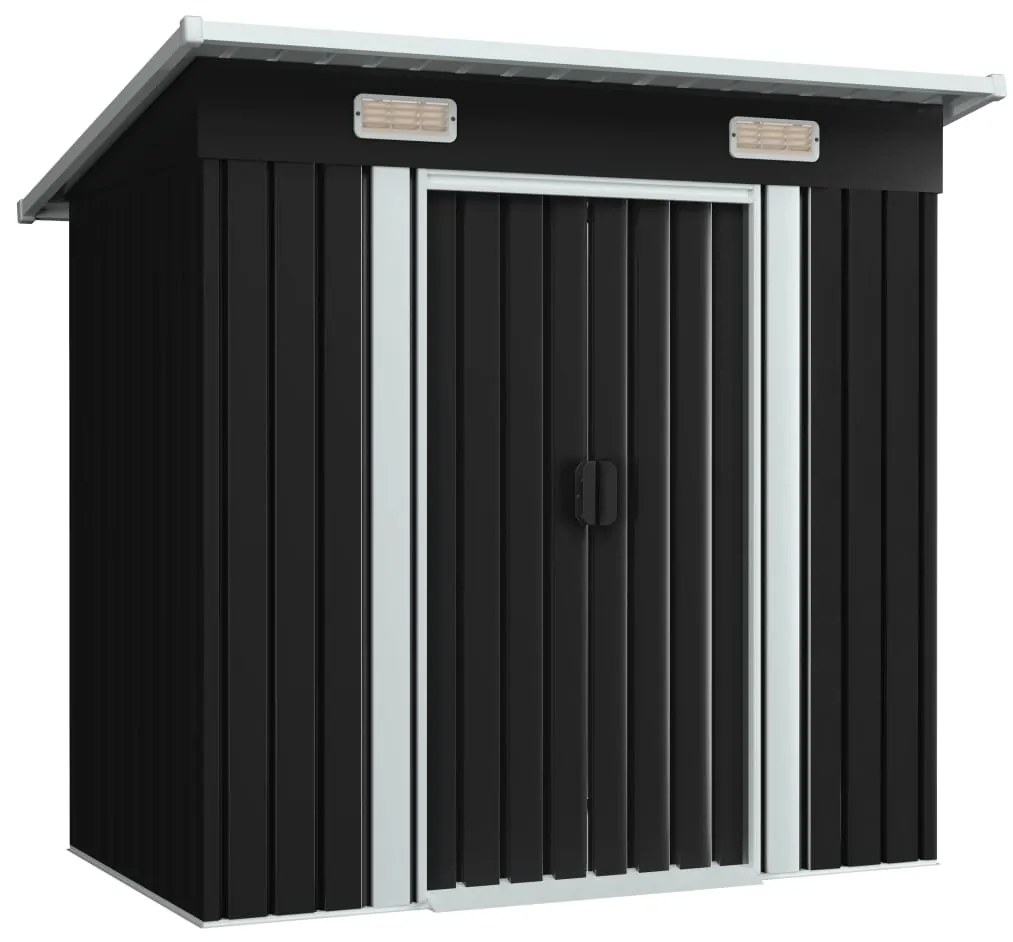 Magazie de gradina din metal , antracit, otel