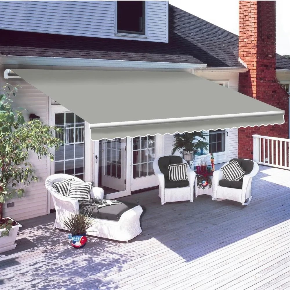 Marchiză/Copertină retractabilă casetată motorizată ISABELA 4x3m Gri-Argintiu