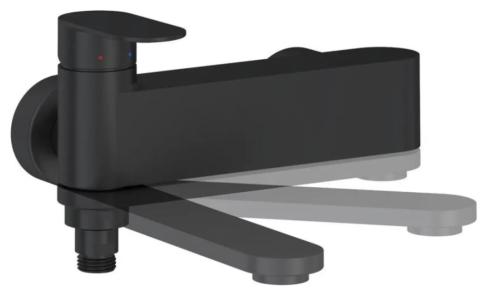 Ravak X070463 - Baterie de cadă CHROME neagră