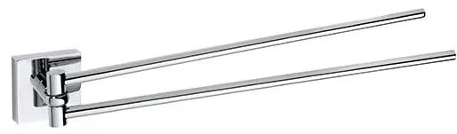 Suport pentru prosoape 5,5 x 5,5 cm, argintiu