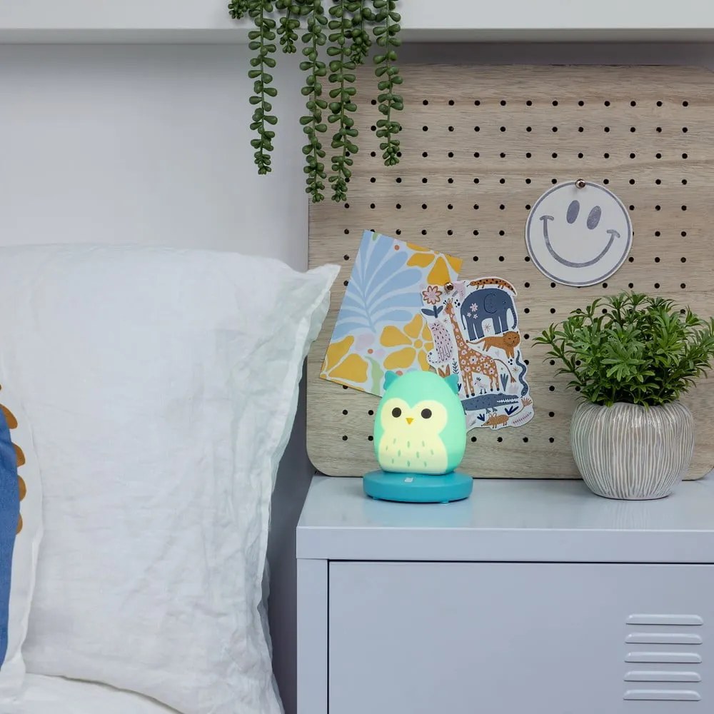 Lampă de veghe pentru copii albastră Fizz Winston – SQUISHMALLOWS