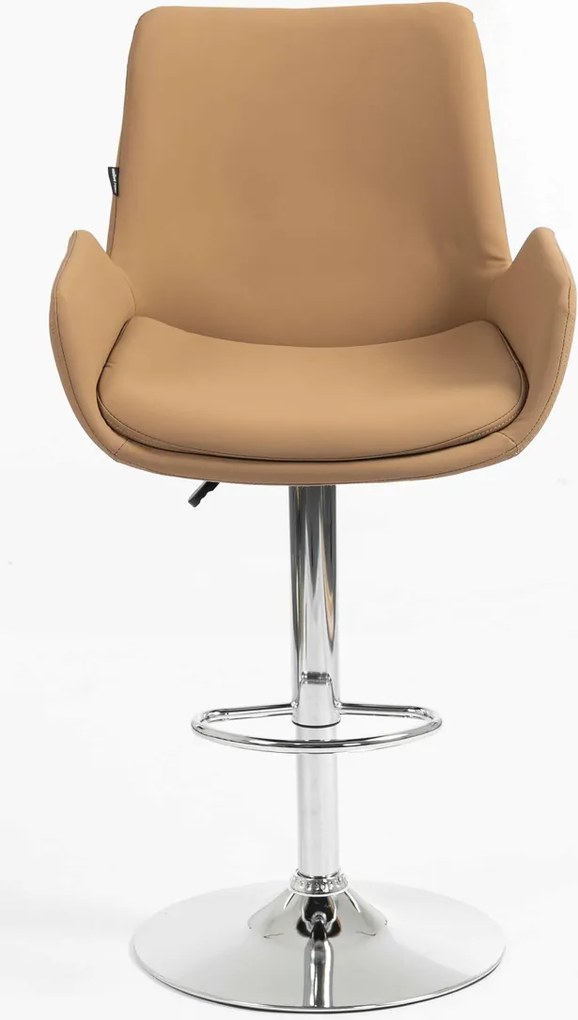 HR240W Scaun Carmel Piele Ecologica Premium Soft cu Bază Cromata