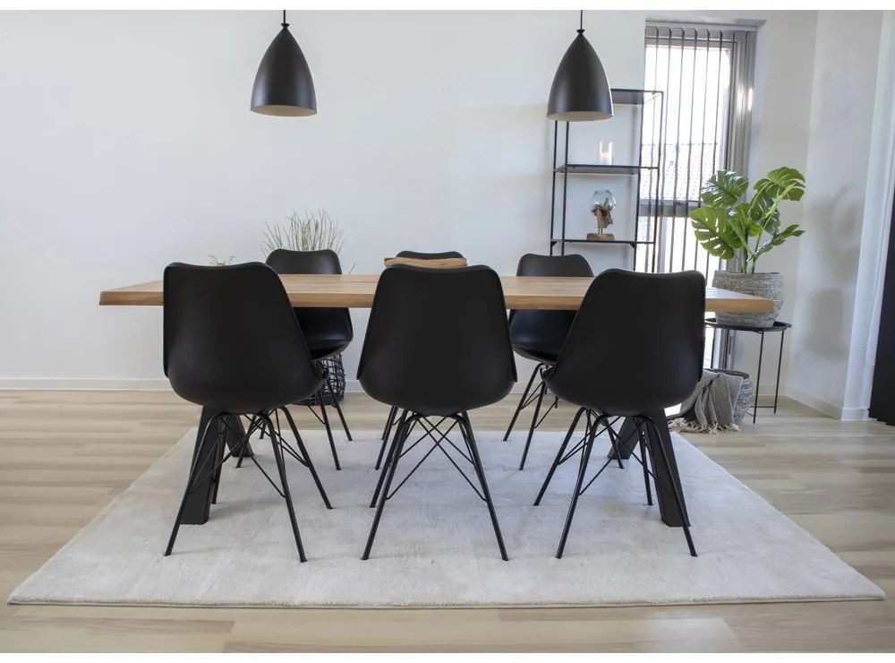 Oslo scaun de luat masa ecobleather negru