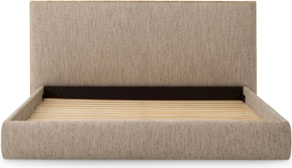 Pat dublu tapitat design LUX Ashford 180x210cm, Beckett beige