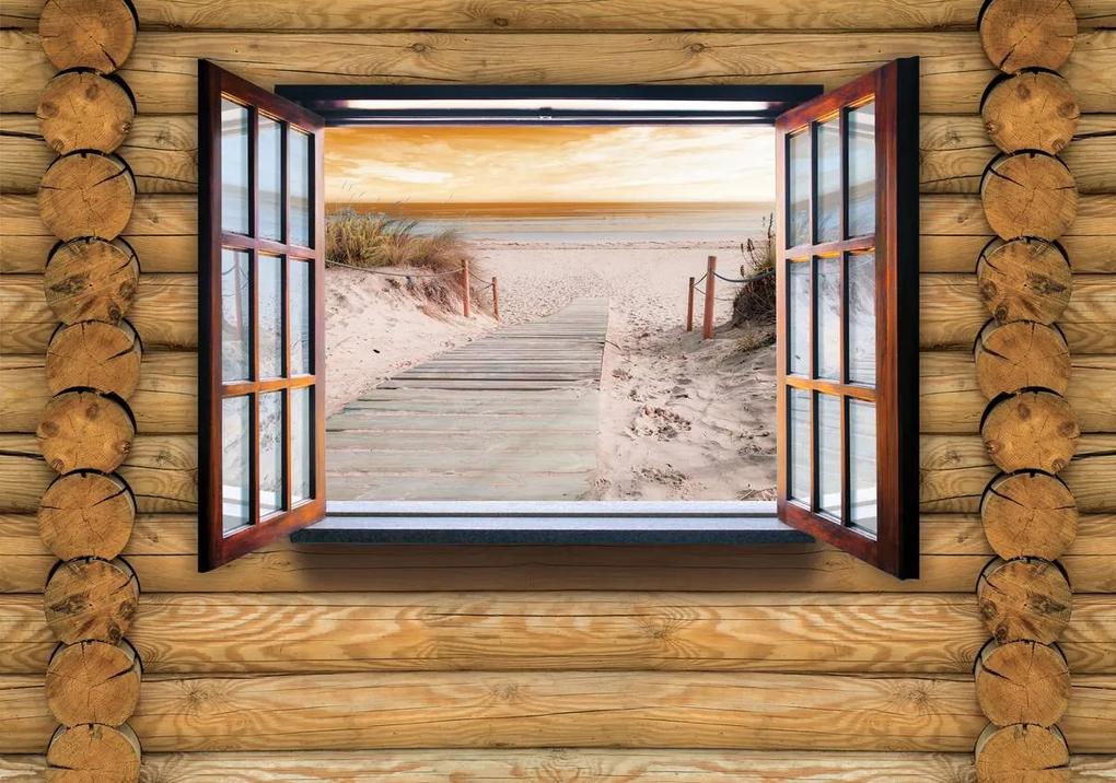 Fototapet - Privire spre plaja (254x184 cm), în 8 de alte dimensiuni noi